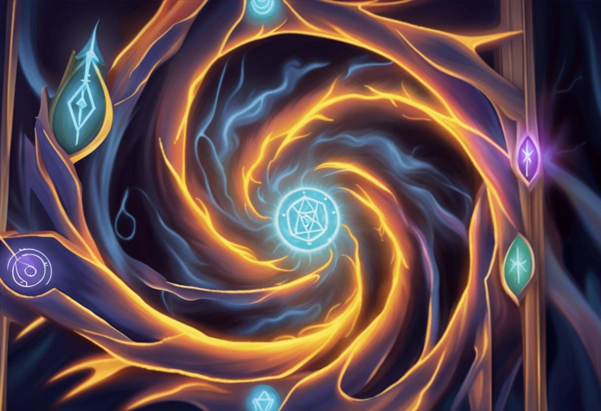 Enchanted Arcane Portal with Runes and Glyphs