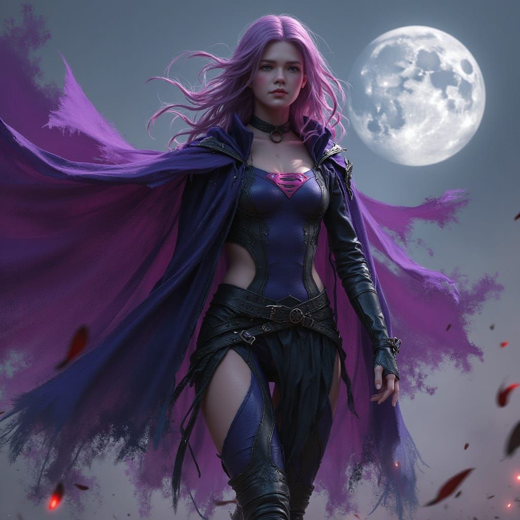 Supervillain with Epic Boots Ready to Strike