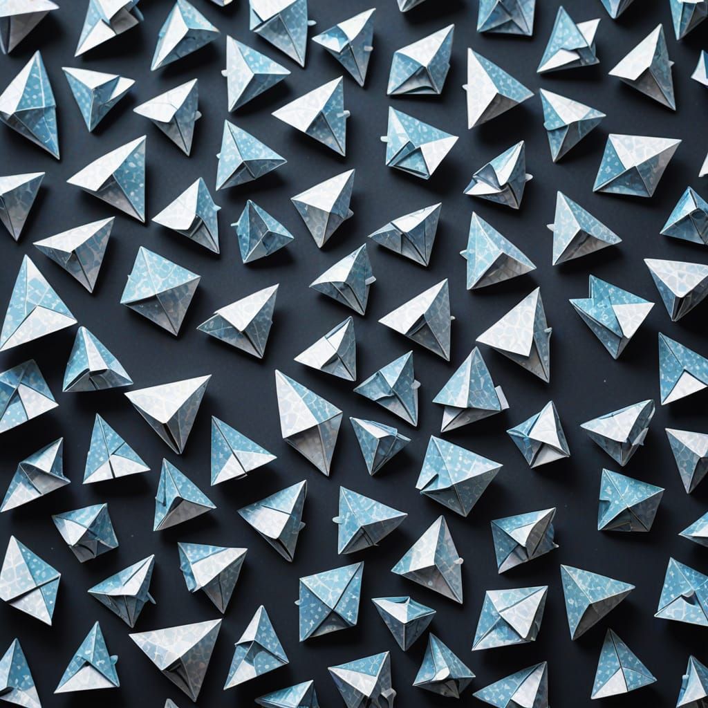 Sparkling Diamond Origami Papercraft