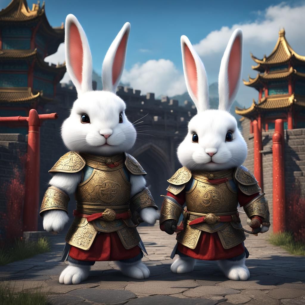 Rabbits in Armor at the Great Wall