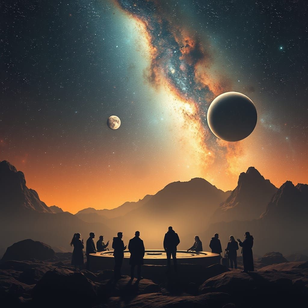 Peaceful Interstellar Meeting of Distant Civilizations