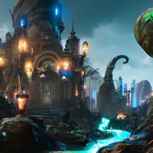 Fantastical Deep Color Matte Painting