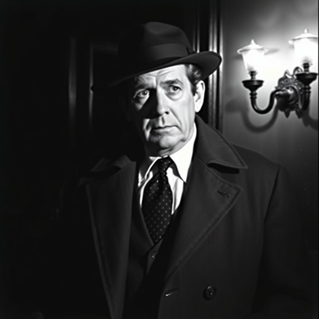 George Bancroft in a Gritty Film Noir Setting