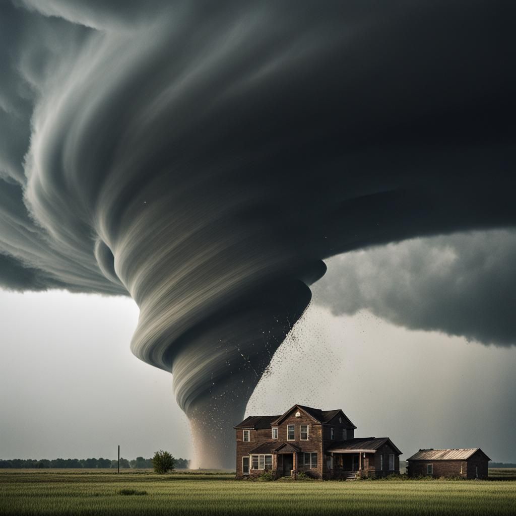 a towering tornado