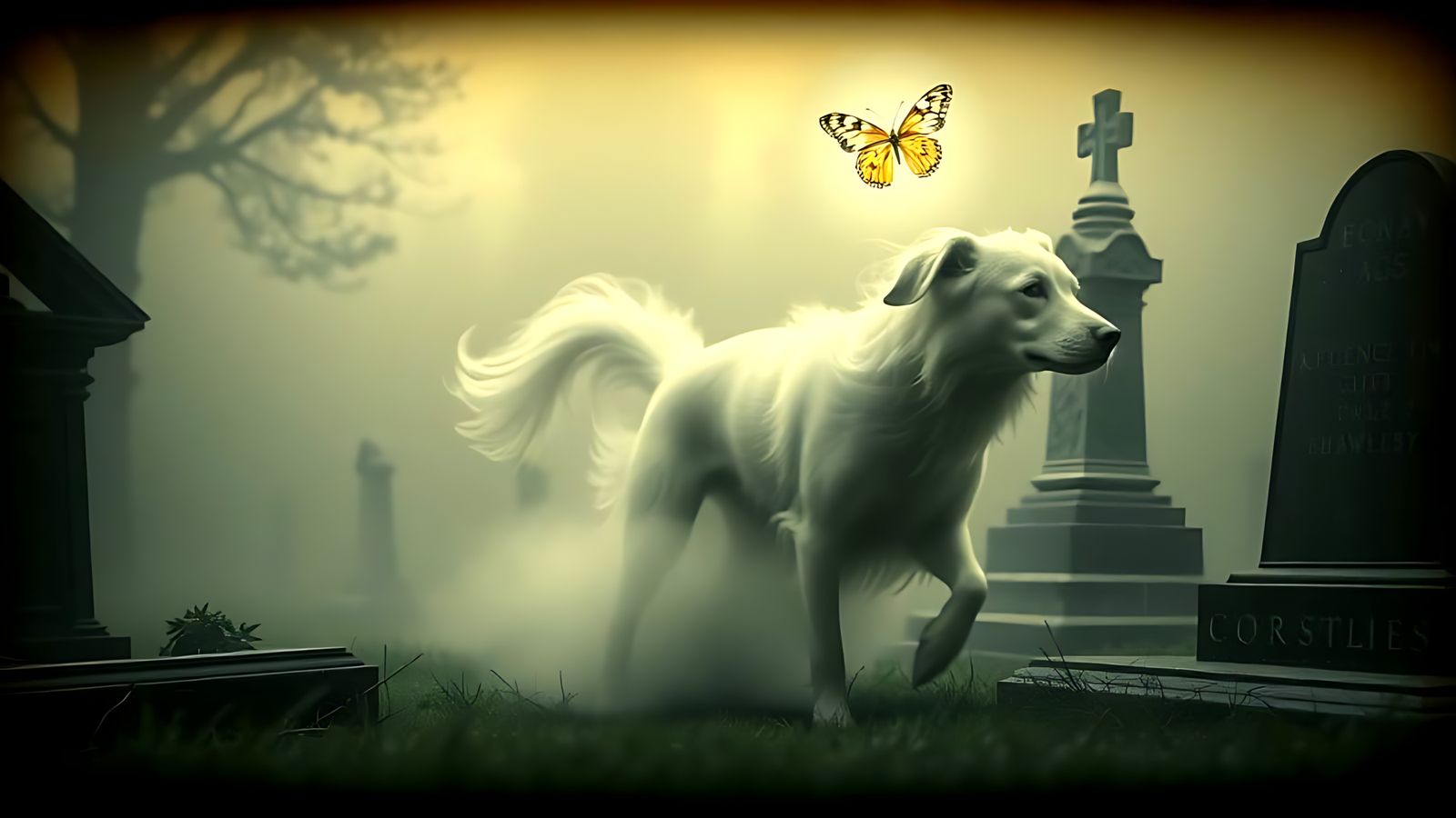 The butterfly and the spirit dog