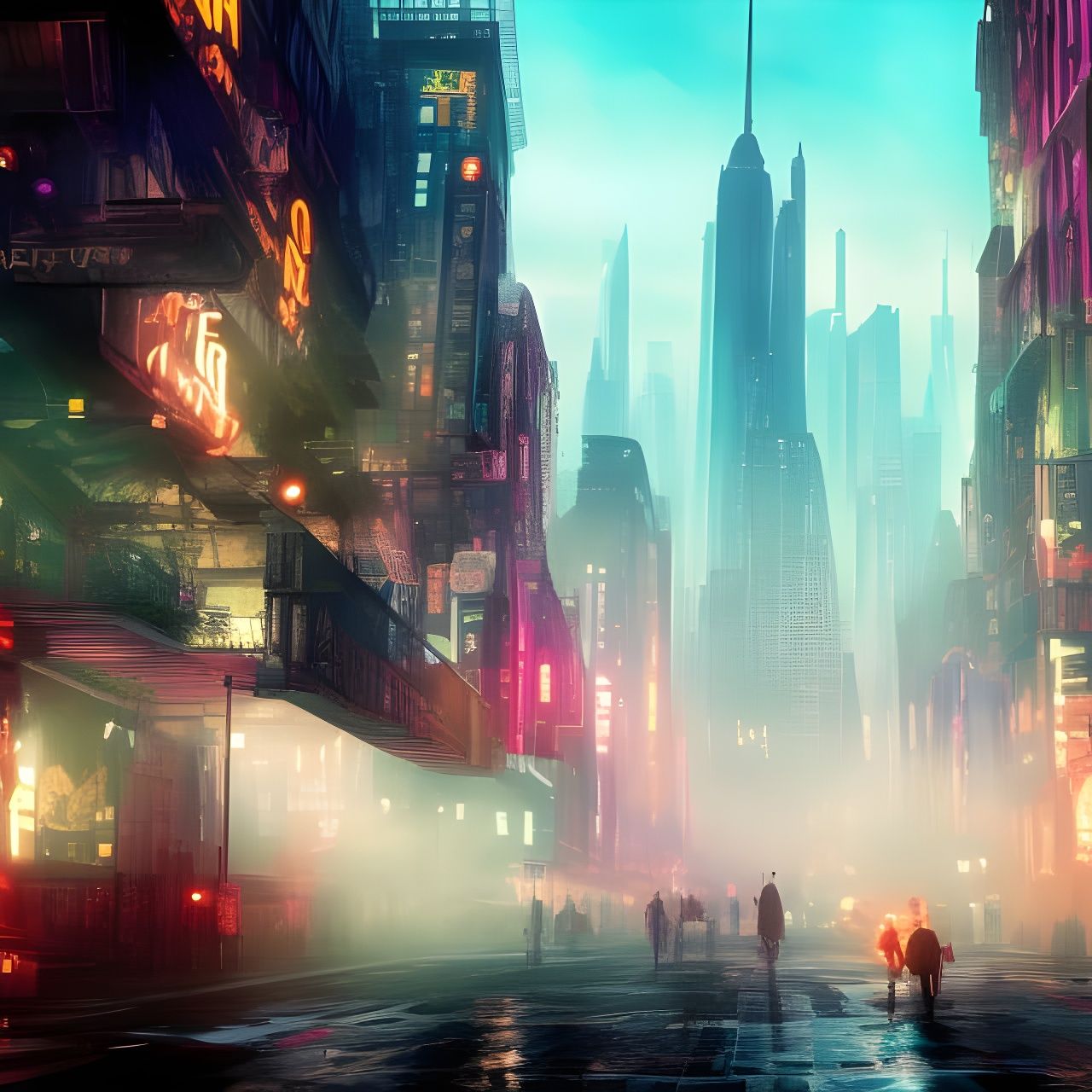 New York City: Dirty and Hopeful Matte Painting