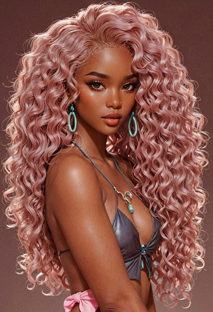 Elegant Manhwa Illustration of a Teenage Beauty