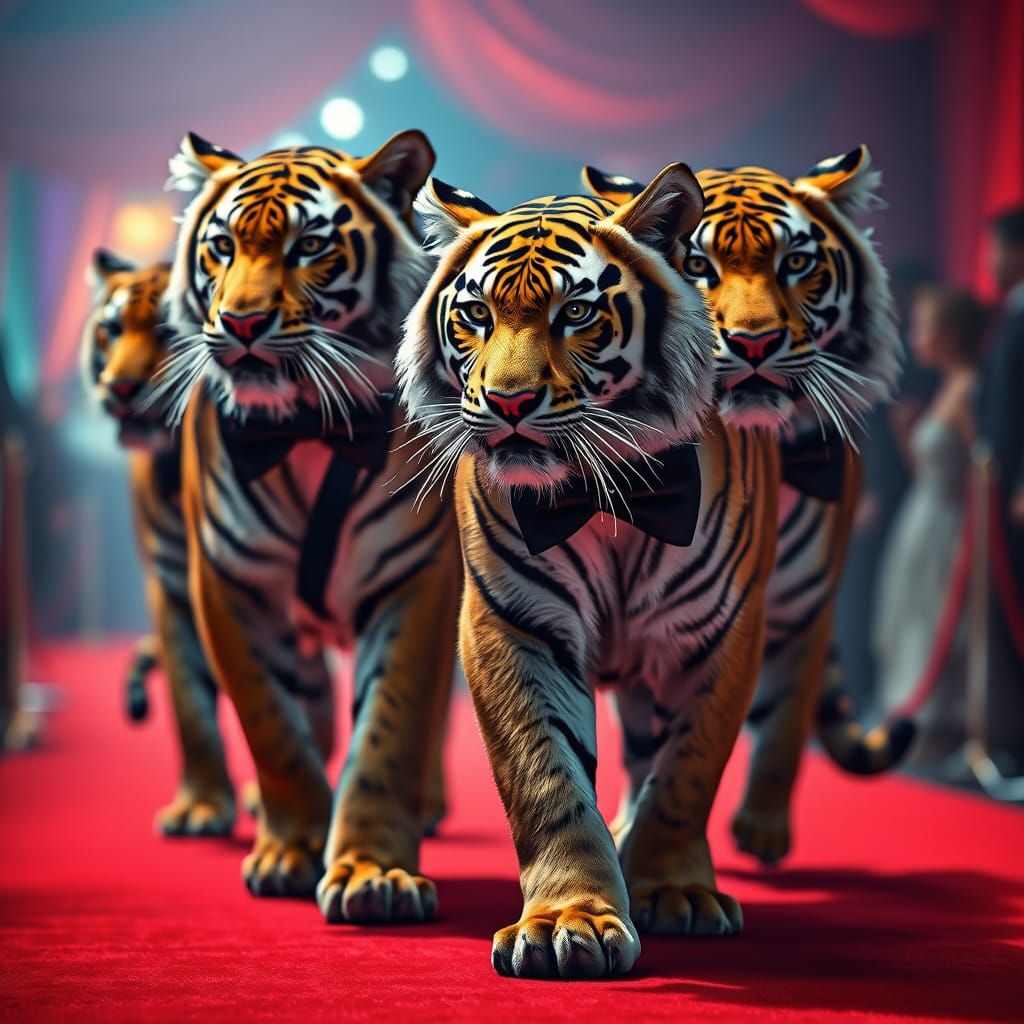 Regal Bengal Tigers Shine on the Red Carpet