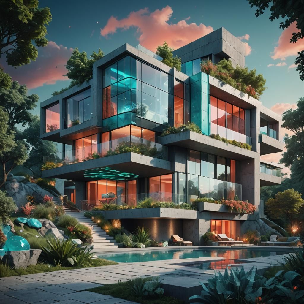 Luxury Modern Villa in Prague with Vibrant Gardens