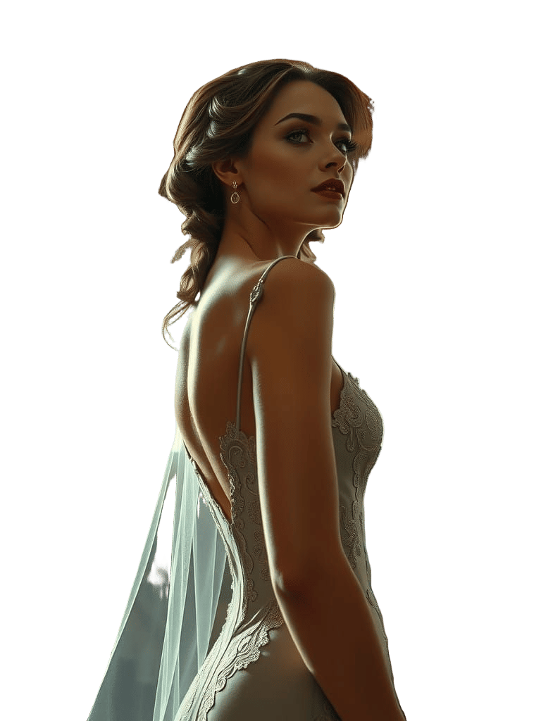 Elegant Lady Inspired by Musical Instrument