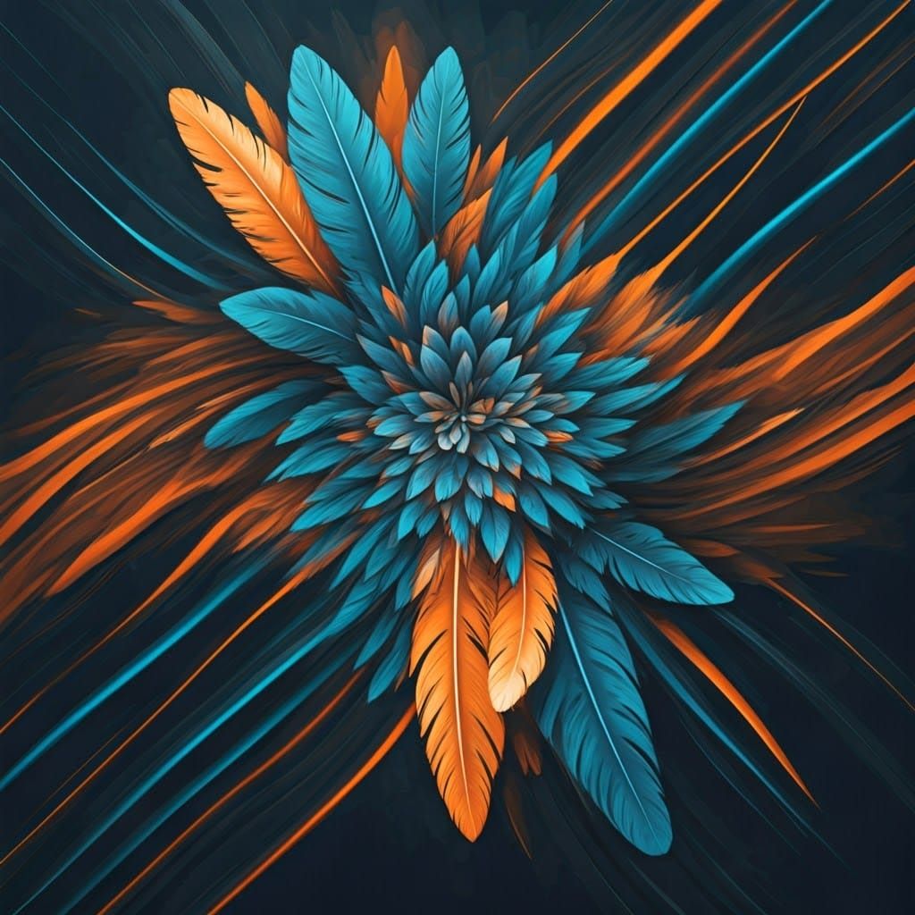 Electrifying Abstract Spirit in Expressionist Style