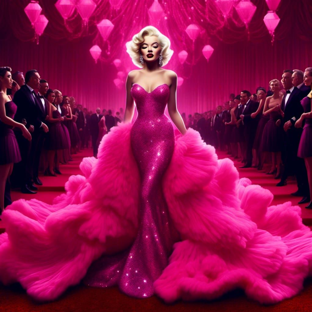 Marilyn Monroe Portrait in Hyperreal Style