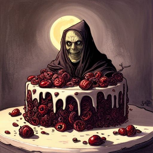 Gothic Horror Cake Inspired by Doré