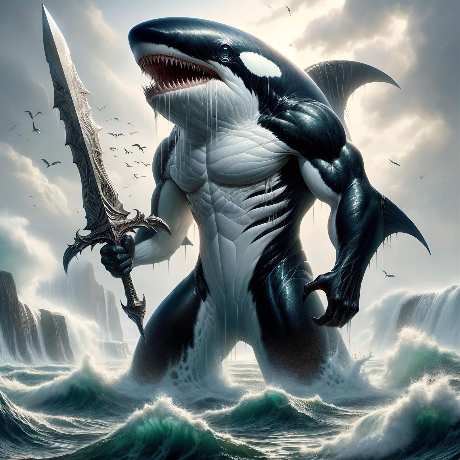 Majestic Ocean Strider: Protector of the Seas