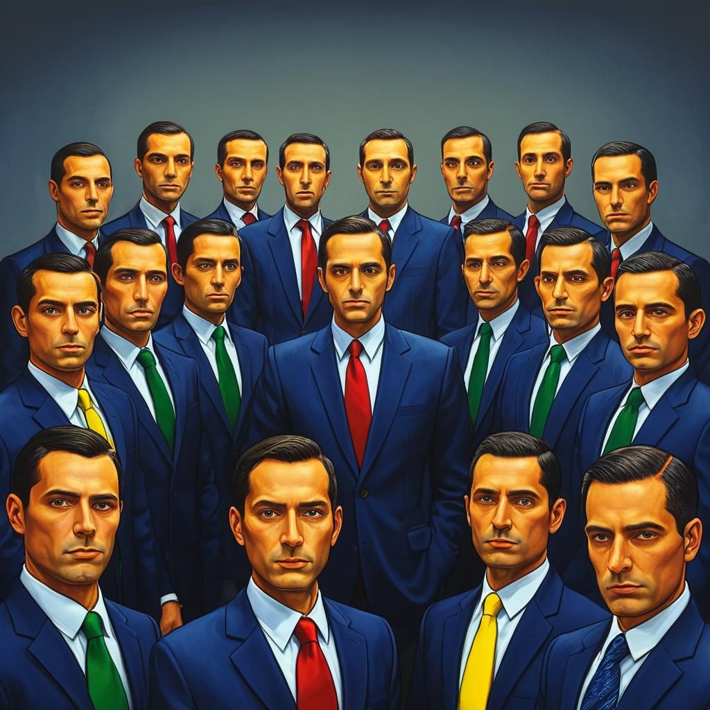 Surreal Corporate Concept Art in Pop Art Style