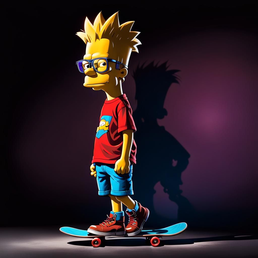 Bart Simpson Dark Fantasy Concept Art