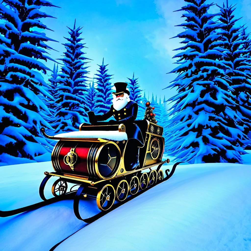 Steampunk Santa's Winter Sleigh Ride