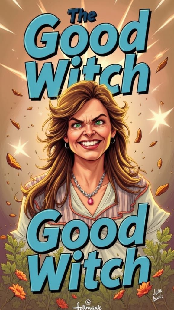 The Good Witch Hallmark Poster in Comic Book Style