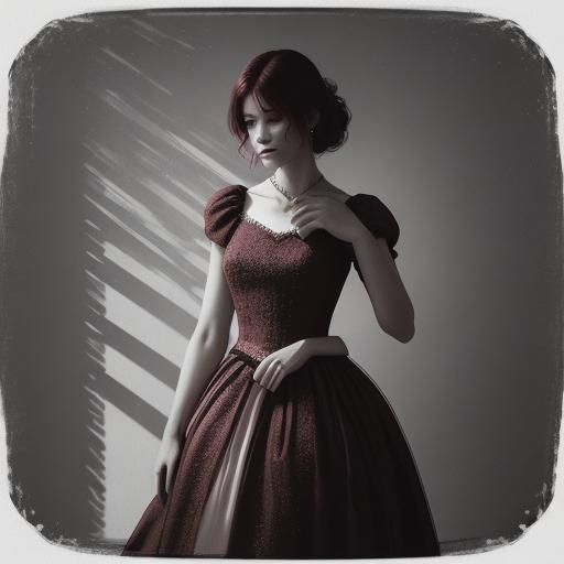 Elegant Woman in Moody, Low-Light Ambiance