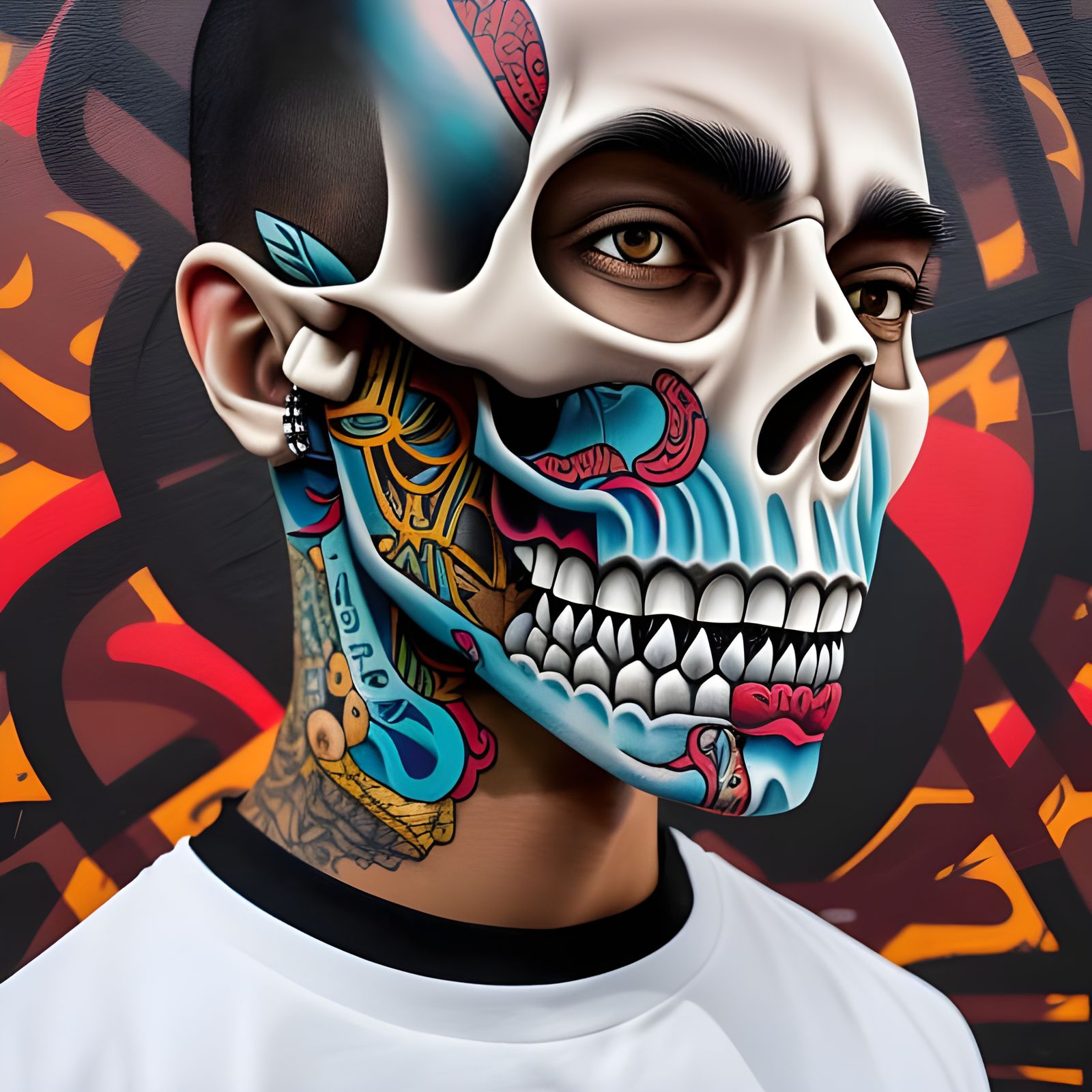 Graffiti Skull Paint