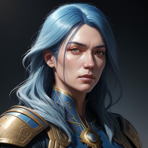 Hyperrealistic Portrait of Philippians as Human