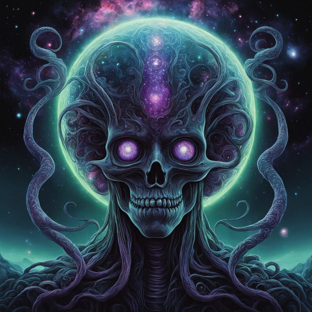 Cosmic Horror in Celestial Realism Style