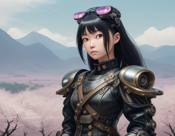 Baby metal Group, Suzuki Nakamoto, Moa Kikuchi, Yui Mizuno, in elegant, stylized Chibi proportions, with big, expressive...