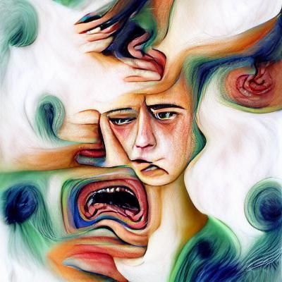Abstract Vortex of Anxiety