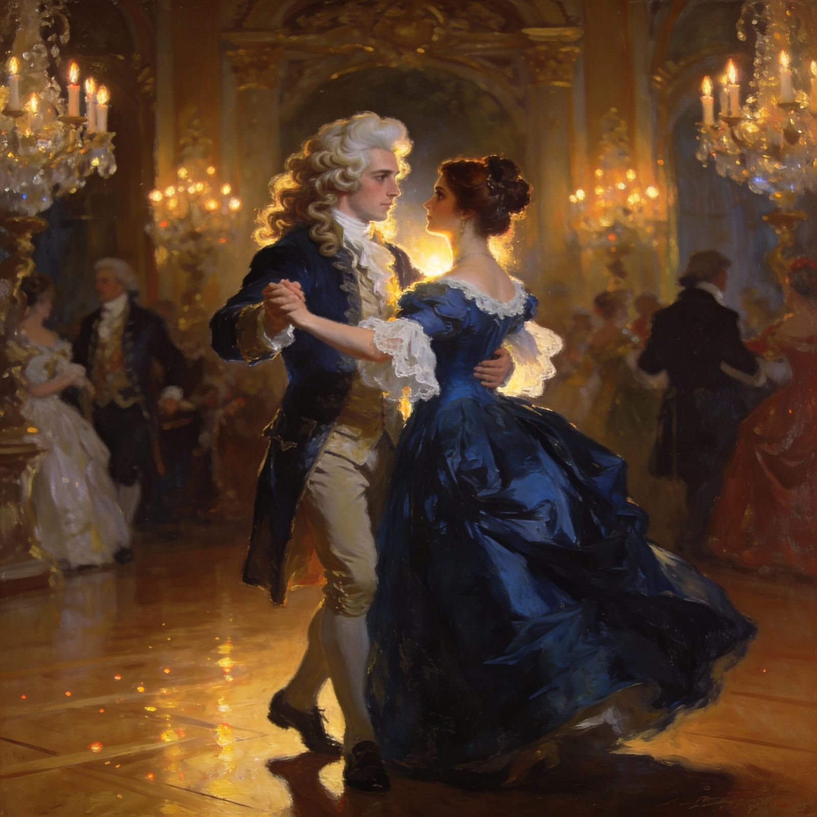 18th Century Ballroom Romance in Romantic Style