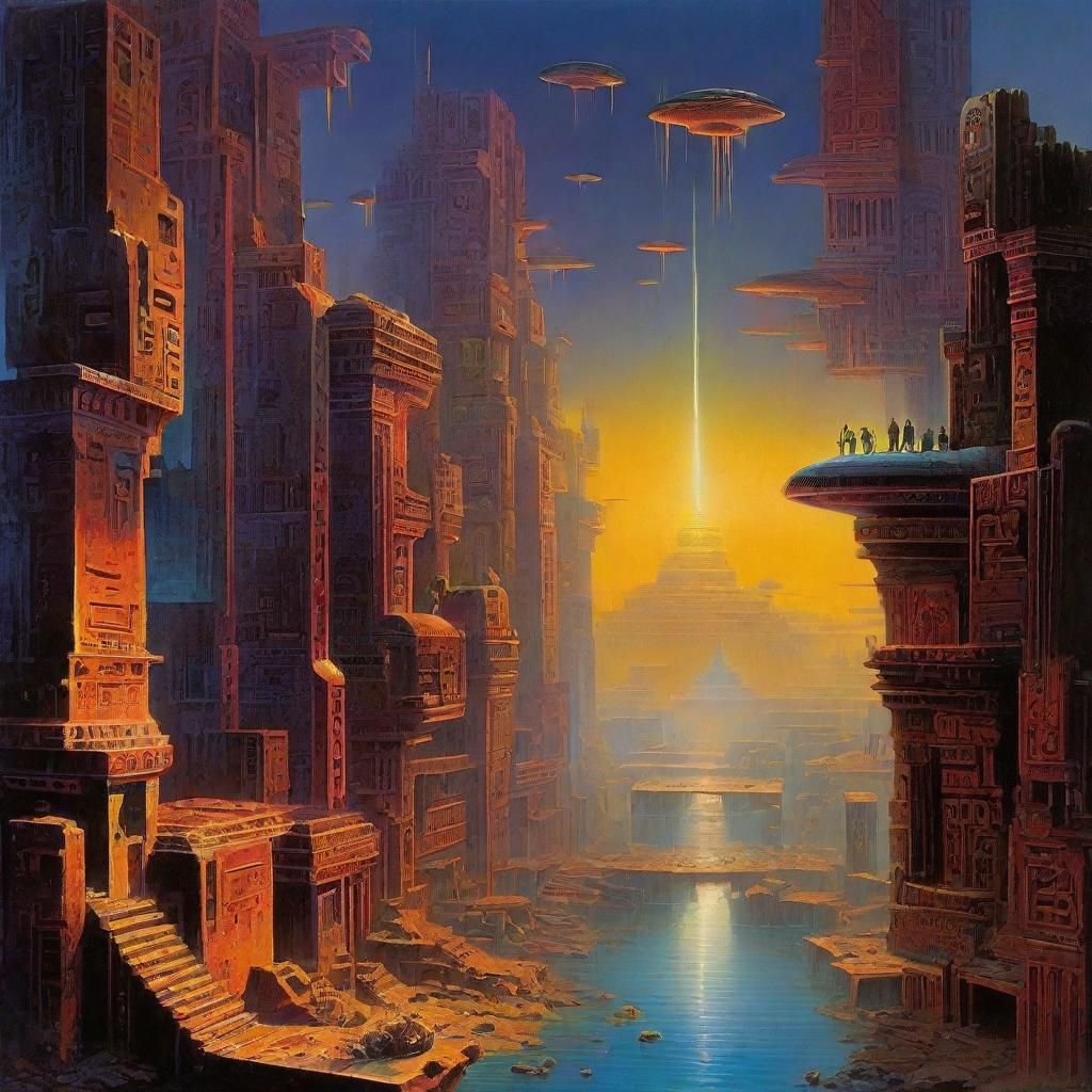 Dystopian Surrealism: Deadly Hieroglyphs in Style of Lehr