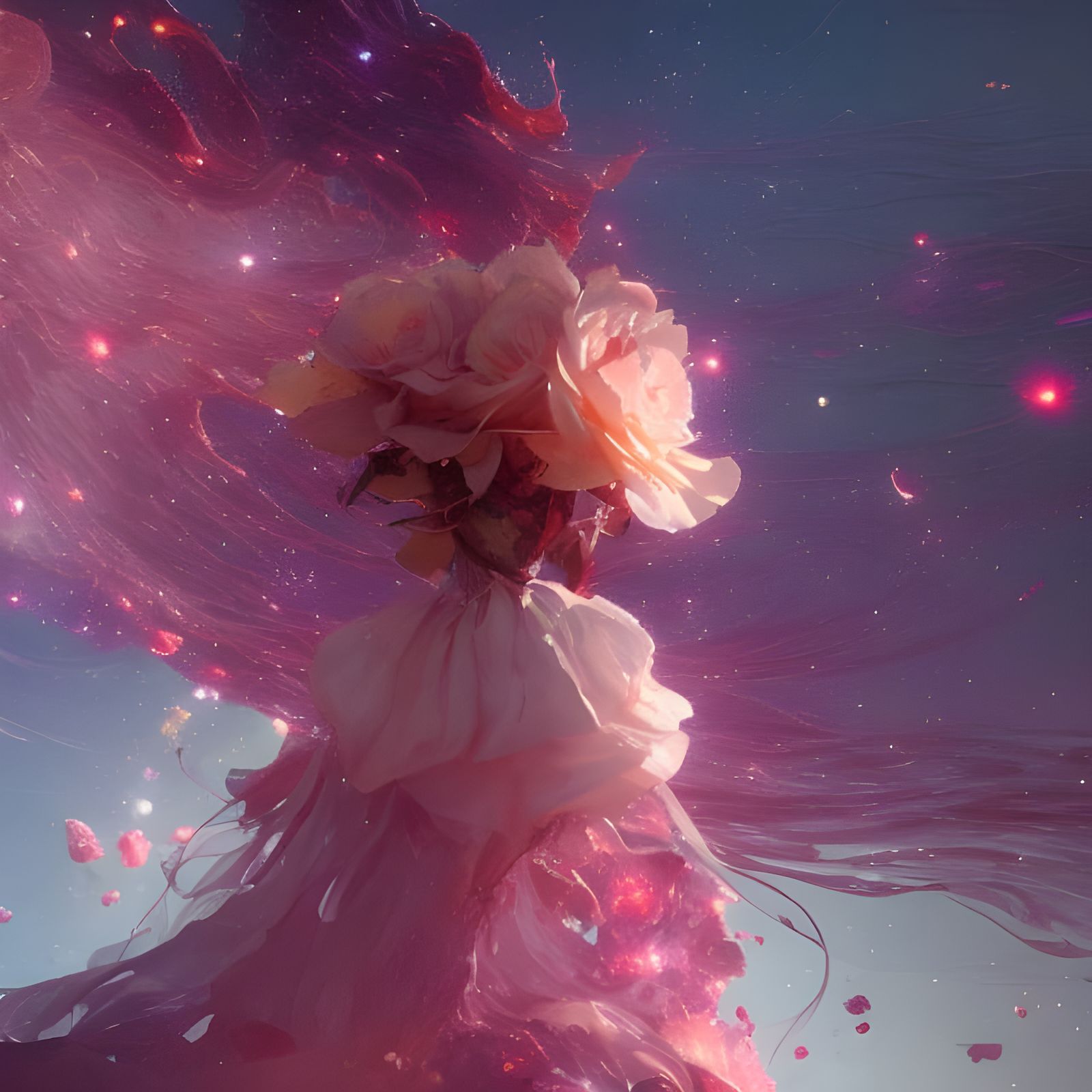 Stellar Rose: A Digital Space Painting