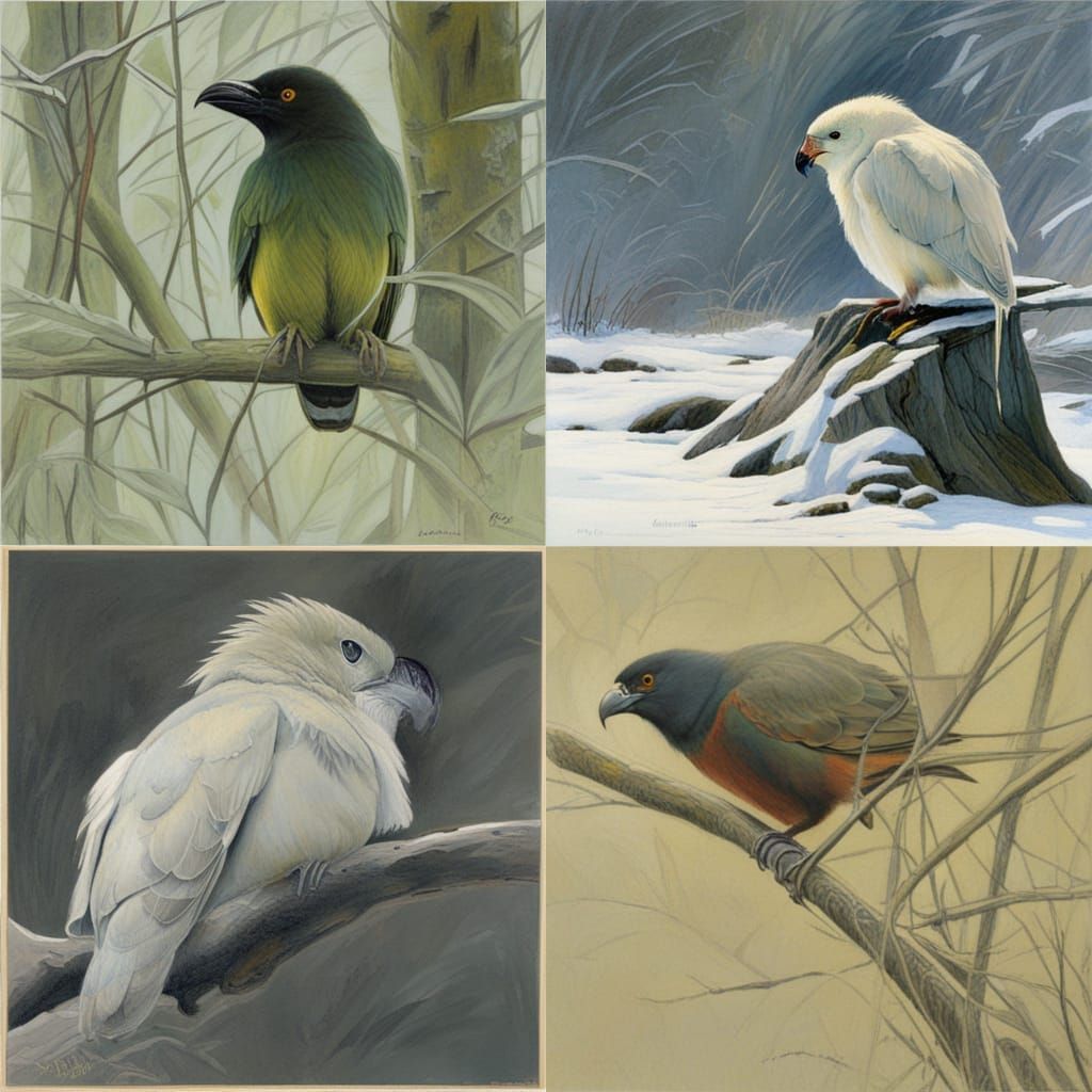 Wildlife Painting in Naturalistic Style