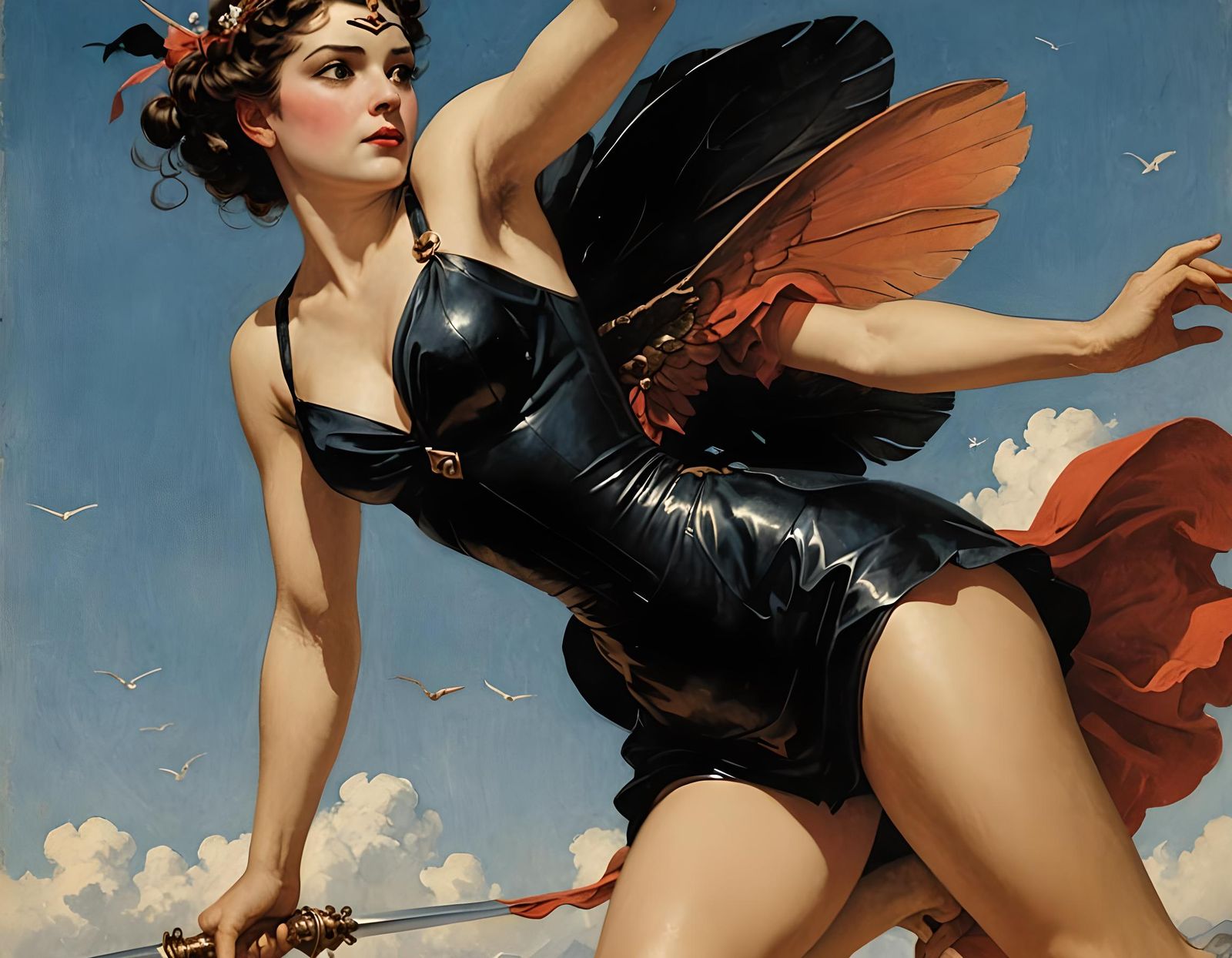 Ethereal Dreamscape in Falero Style