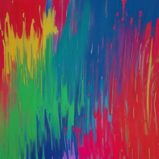 Fluorescent Hedgehog in Strawberry Field: Expressionist Oil ...