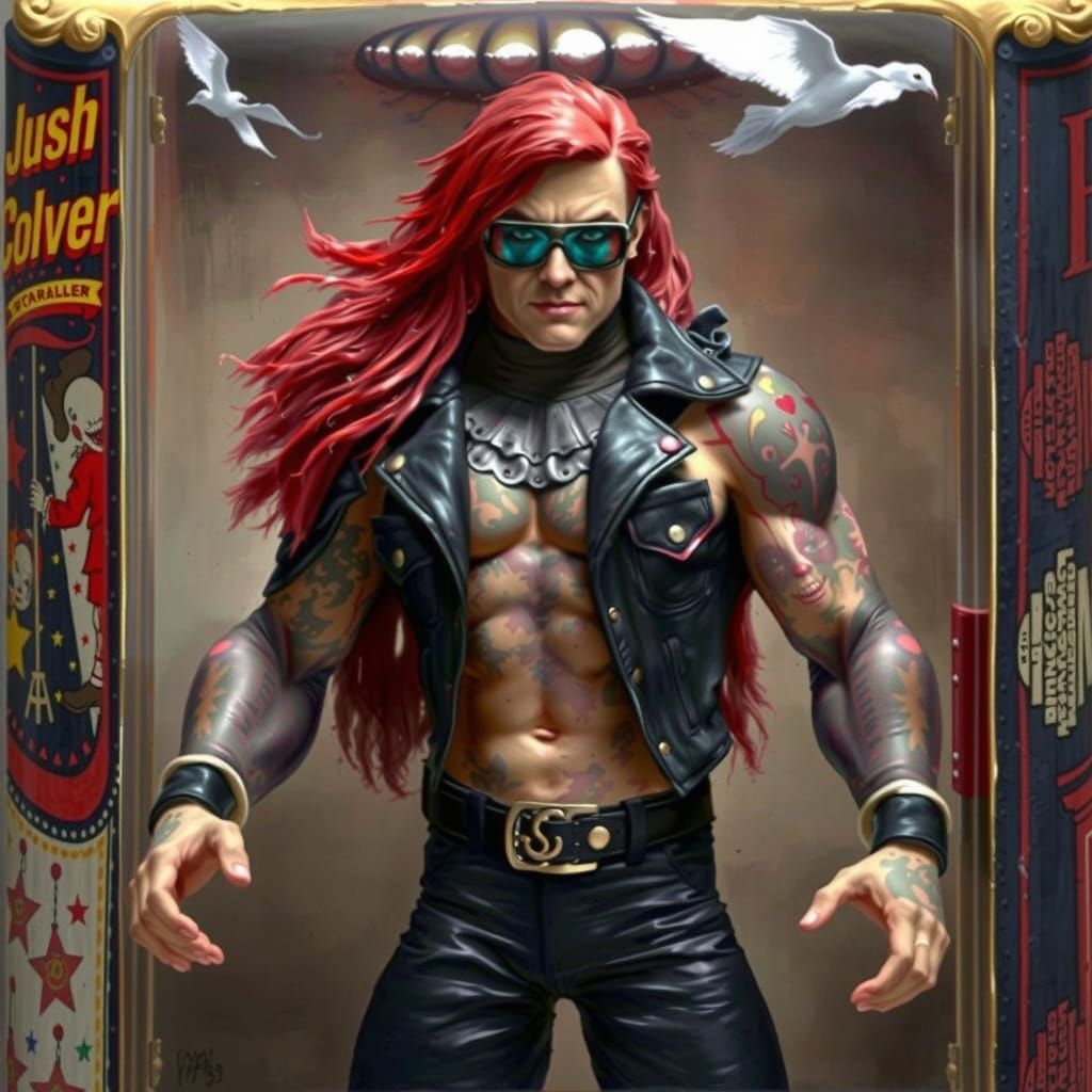 Surreal Carnival of the Damned in Gothic Style