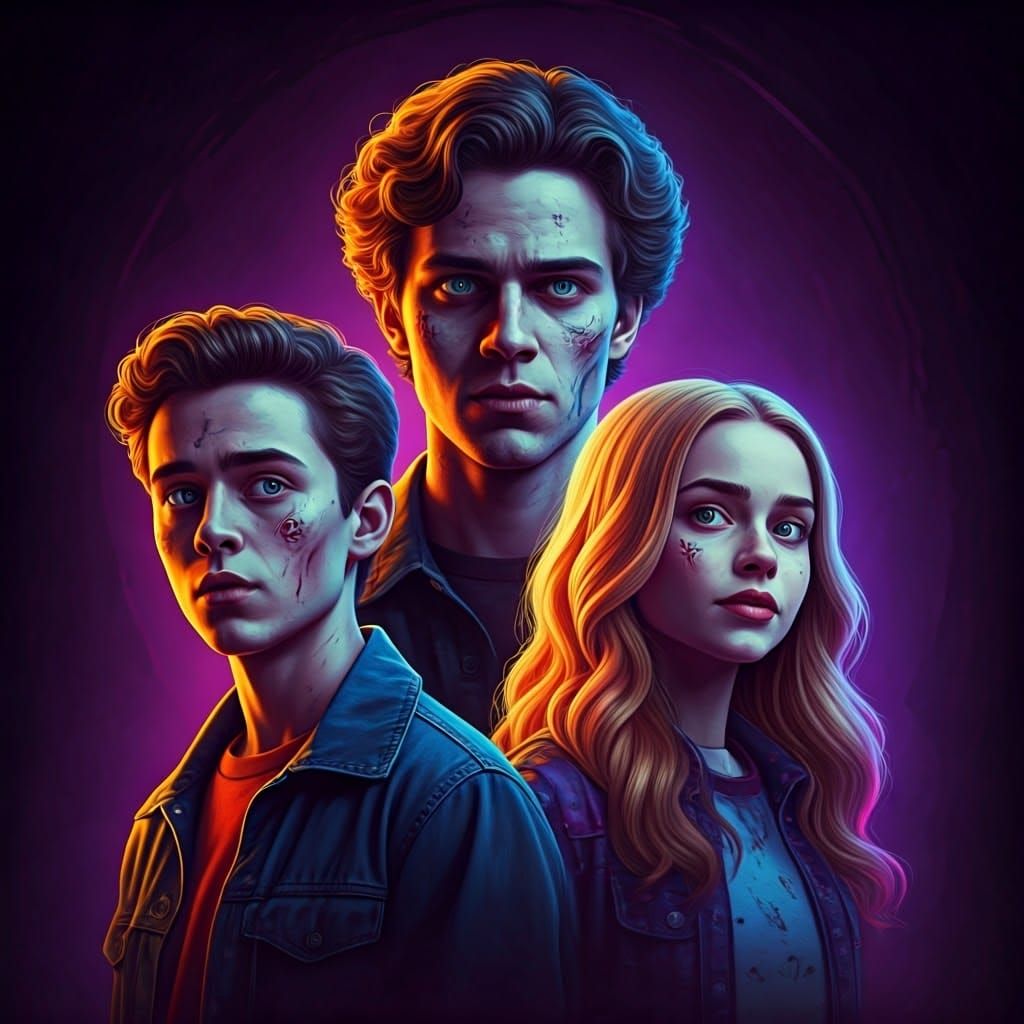 Zombies 5 Promotional Poster in Vibrant Disney Channel Style