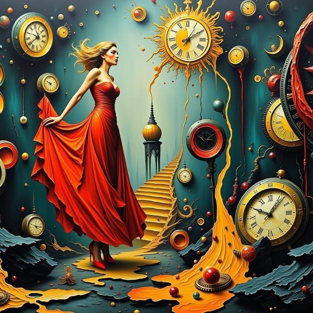 Surrealist Dreamscapes in Heavy Metal Style