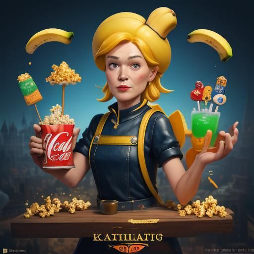 Surreal Sculpture of Random Objects as Digital Art