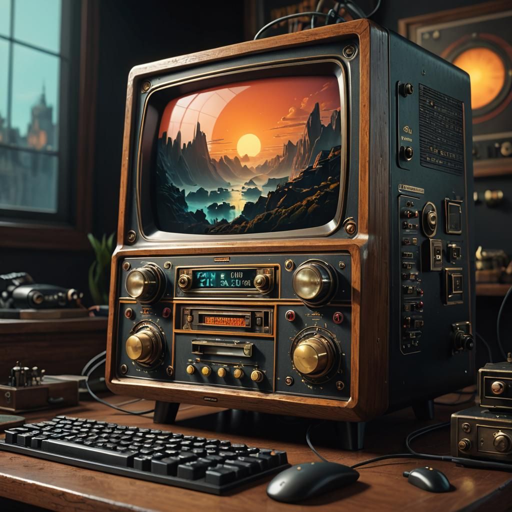 Retro Computer Monitor by Burdisio, Wood, and Bana