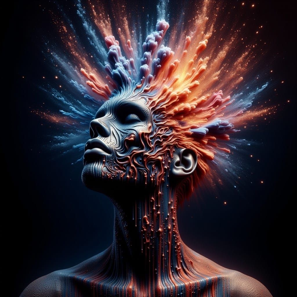 Day of the Dead Mask in Hyperrealistic Style