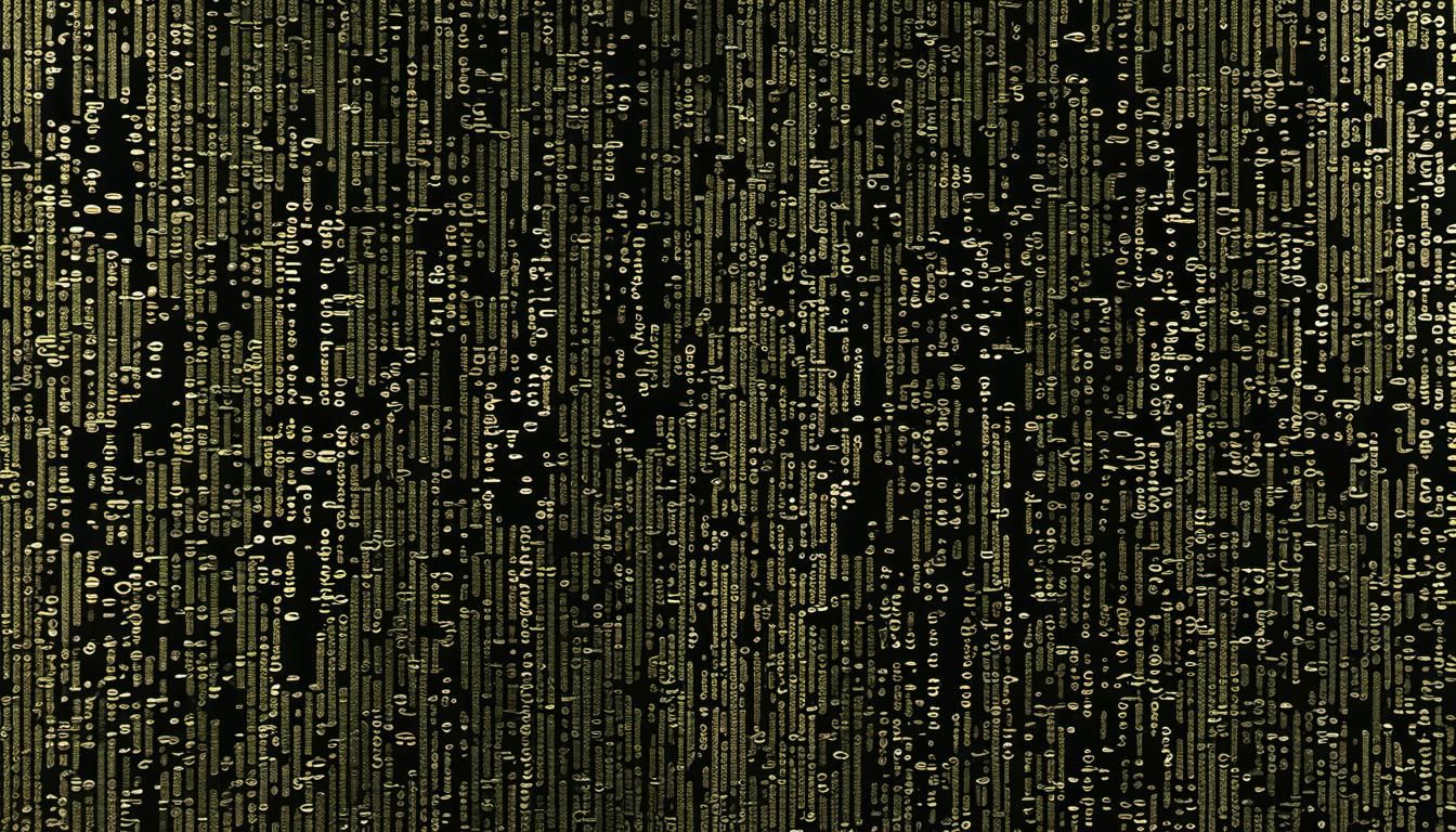 Matrix Code Ink Splatter in Candy Art Style