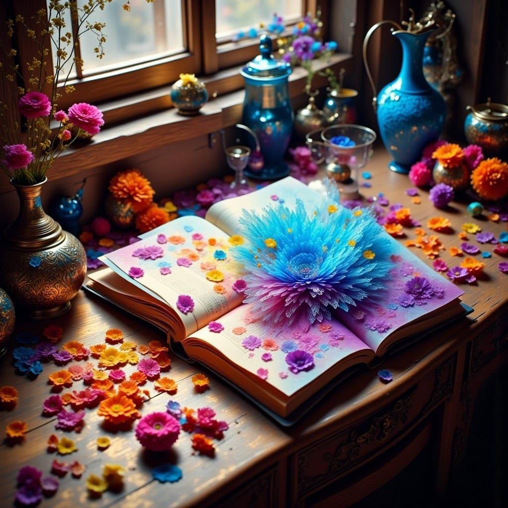 Fall Still Life Matte Painting in Deep Color