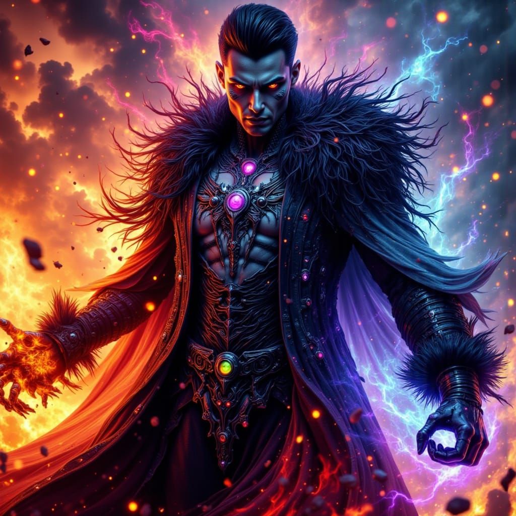 Fantasy Character Portraits: Vampire, Storm Conjurer, Demon