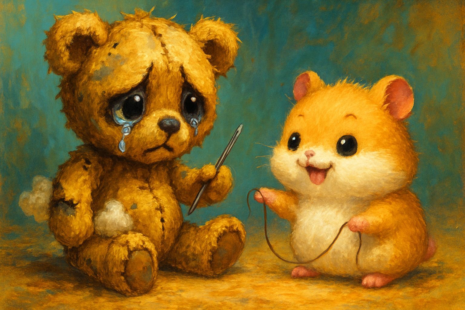 Don't be sad Teddy, I found some thread