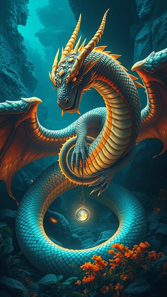 Mystical Dragon-Serpent Fusion Unveiled