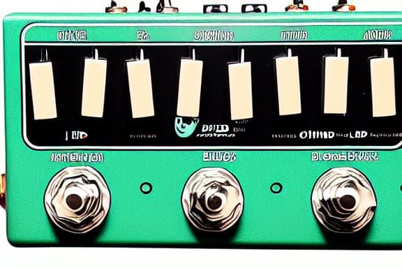 Blues Overdrive Pedal with LED Clipping and 3-Band EQ