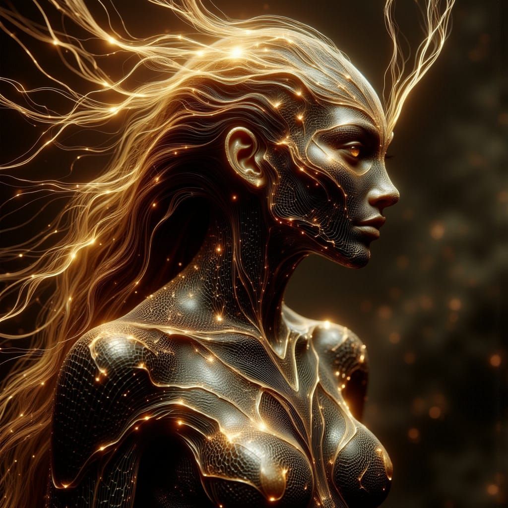 Golden Pharaoh Ant in Intricate Armor