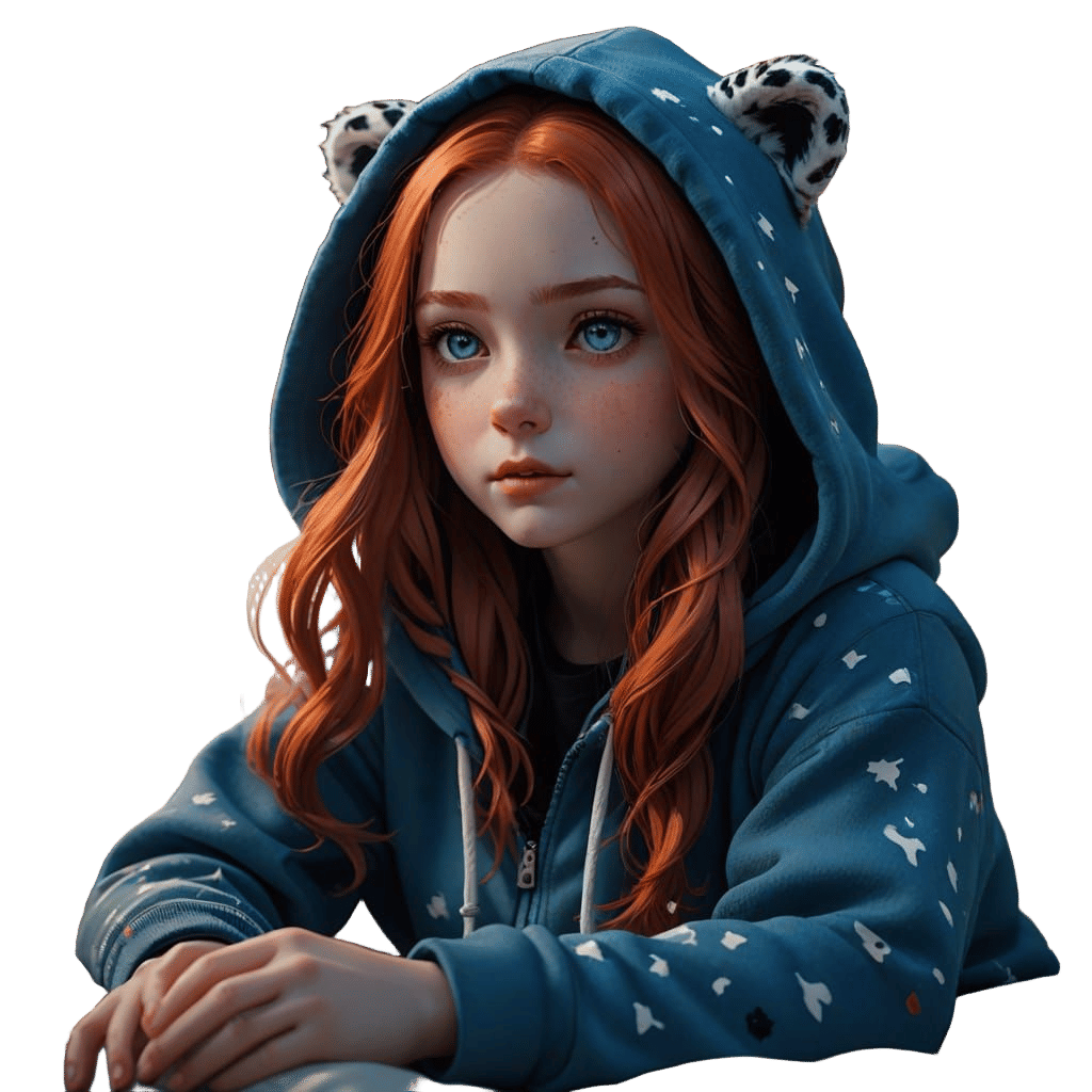 Pale Fantasy Doll in Whimsical Sleepwear