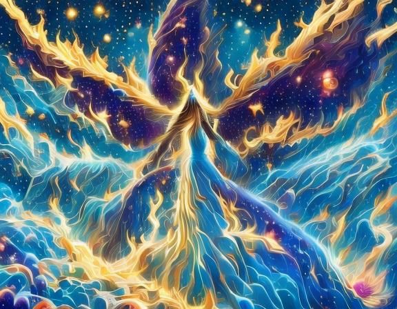 Cosmic Landscape: Divine Healing Through Celestial Art