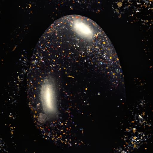 Glittering Religious Egg in Hyperrealistic Style
